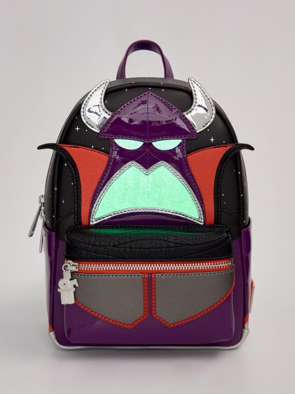 NWT Loungefly Pixar Toy Story Emperor Zurg Figural Glow-in-the-Dark Backpack - Picture 2 of 7